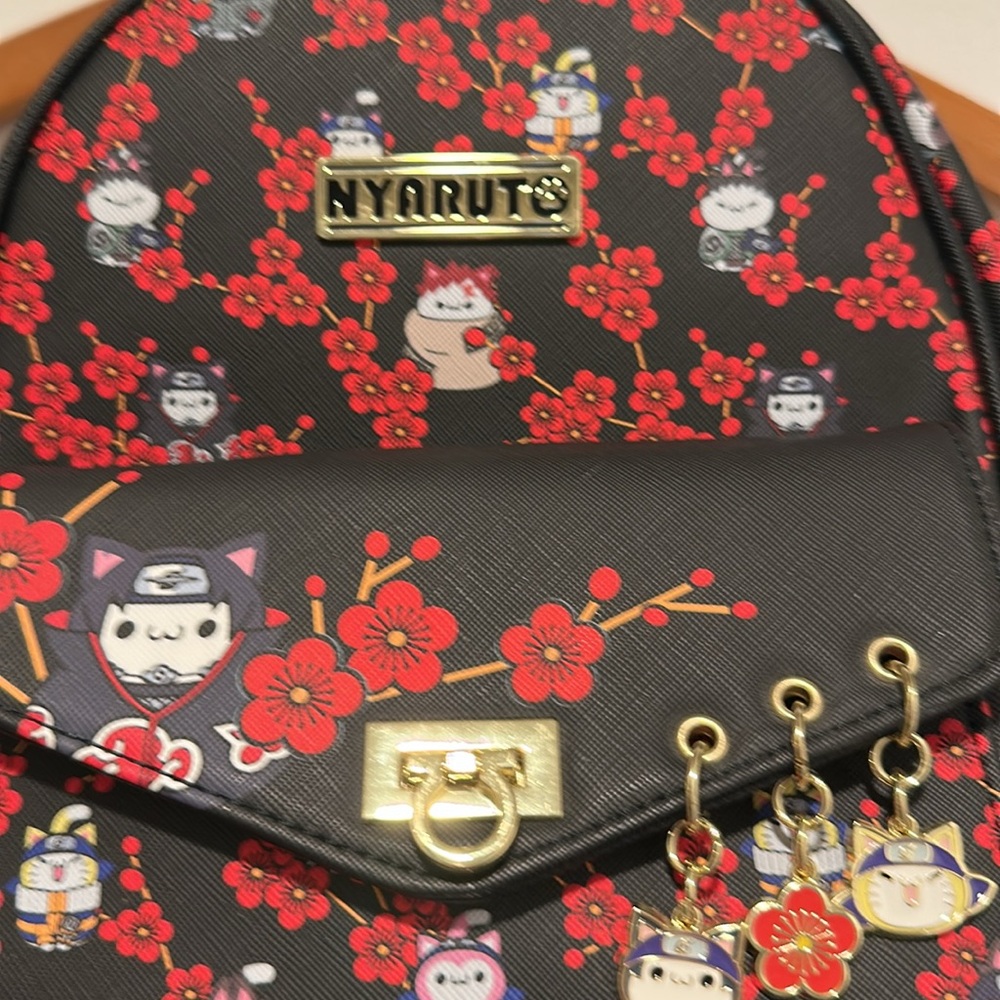 Nyaruto Cherry Blossoms Mini Backpack - image 2